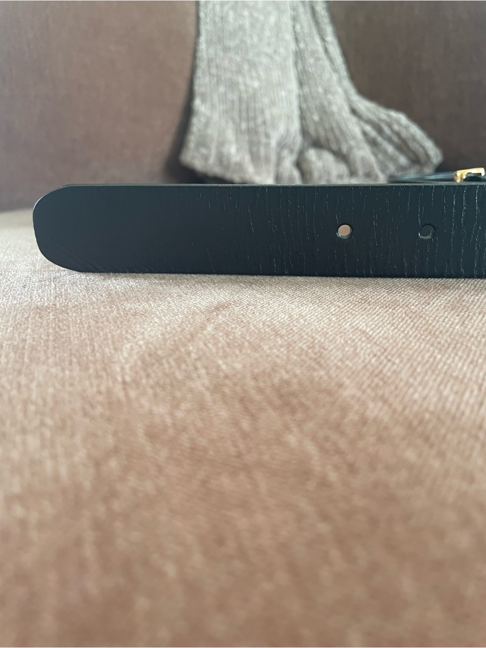 Madewell The Essential Leather Belt, black, large - Picture 3 of 7